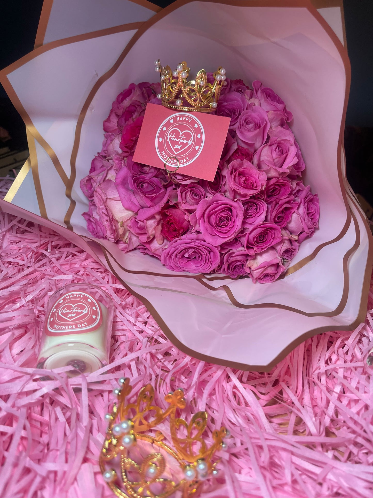 100 Pink Rose Bouquet